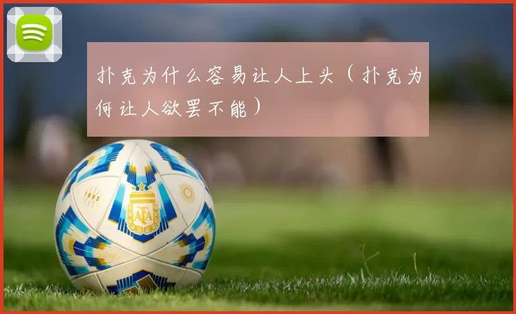 扑克为什么容易让人上头（扑克为何让人欲罢不能）